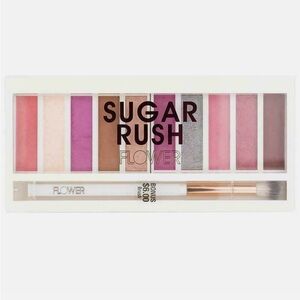 Sugar Rush Pink Eyeshadow Palette includes brush